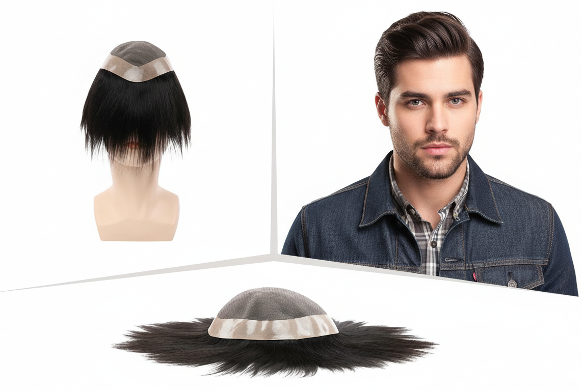 Srhairfeelers PREMIUM MONO Smart Hair Patch for Men